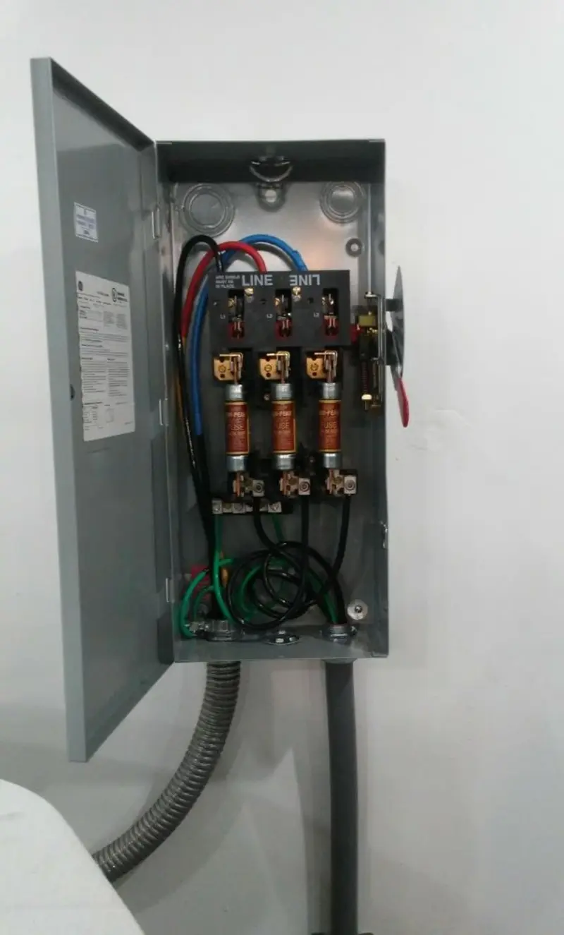 Three-phase disconnect switch installed for Electrical Wiring & Rewiring in Santa Barbara